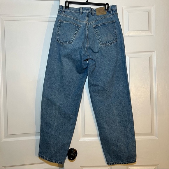Bugle Boy Gold Label Baggy Fit Jeans Pleated 34 x 32 Y2K - Picture 2 of 7